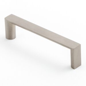 Castella Linear Planar Brushed Nickel Rounded Flat D Pull 96mm Handle