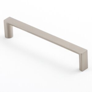 Castella Linear Planar Brushed Nickel Rounded Flat D Pull 128mm Handle
