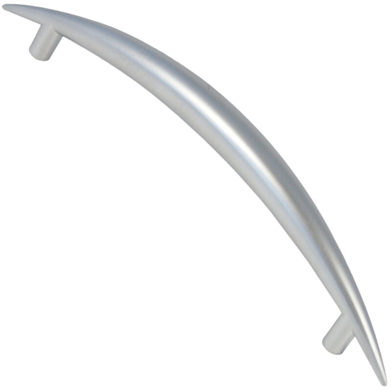 Castella Contour Crescent Pointed Bow Satin Chrome 128mm Handle 003 128 15