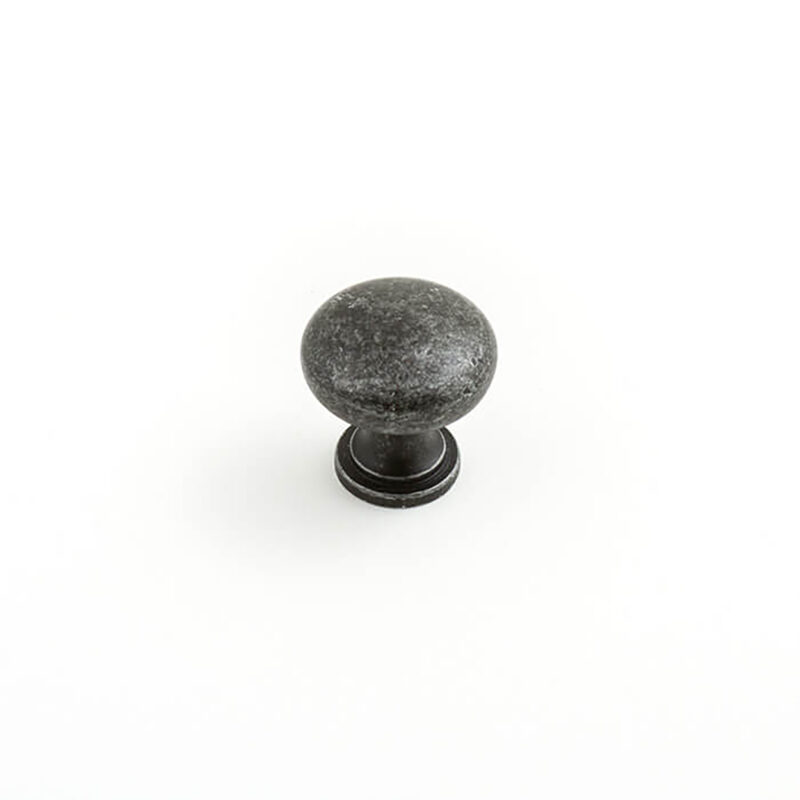 Castella Heritage Shaker Antique Black 30mm Round Knob 50 030 001 1