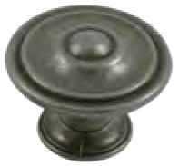 Dorset Rivoli Collection European Pewter 35mm Round Concentric Knob