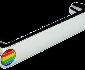 Rainbow Collection Chrome Plated Cone Shaped 96mm Handle