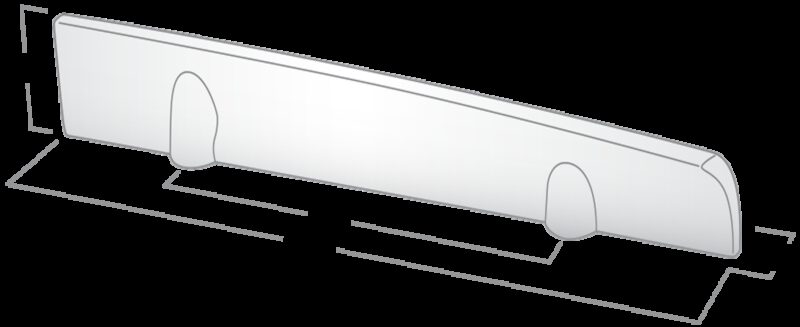 4152 Castella Minimal Flex Polished Chrome 64mm Left Hand Pull Handle