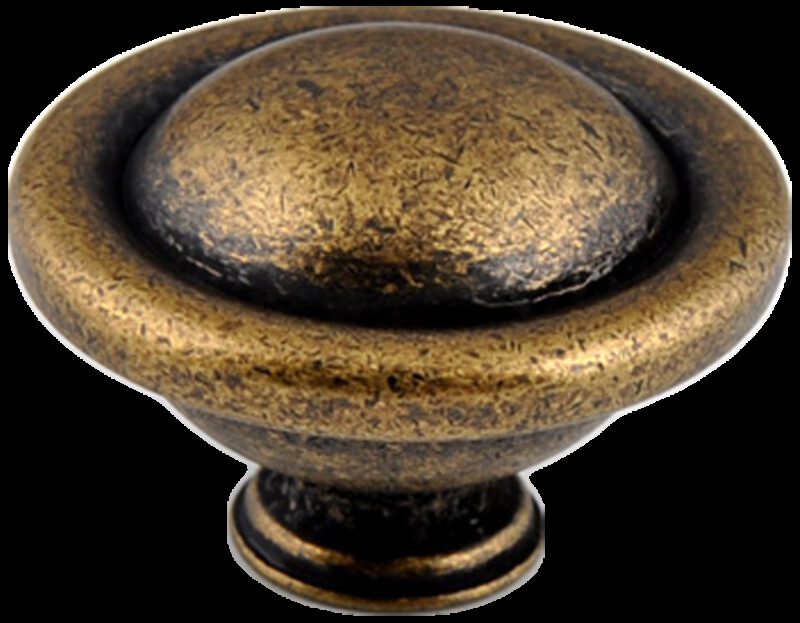 Small Town Collection Bronze 35mm Fluted Round Mushroom Knob
