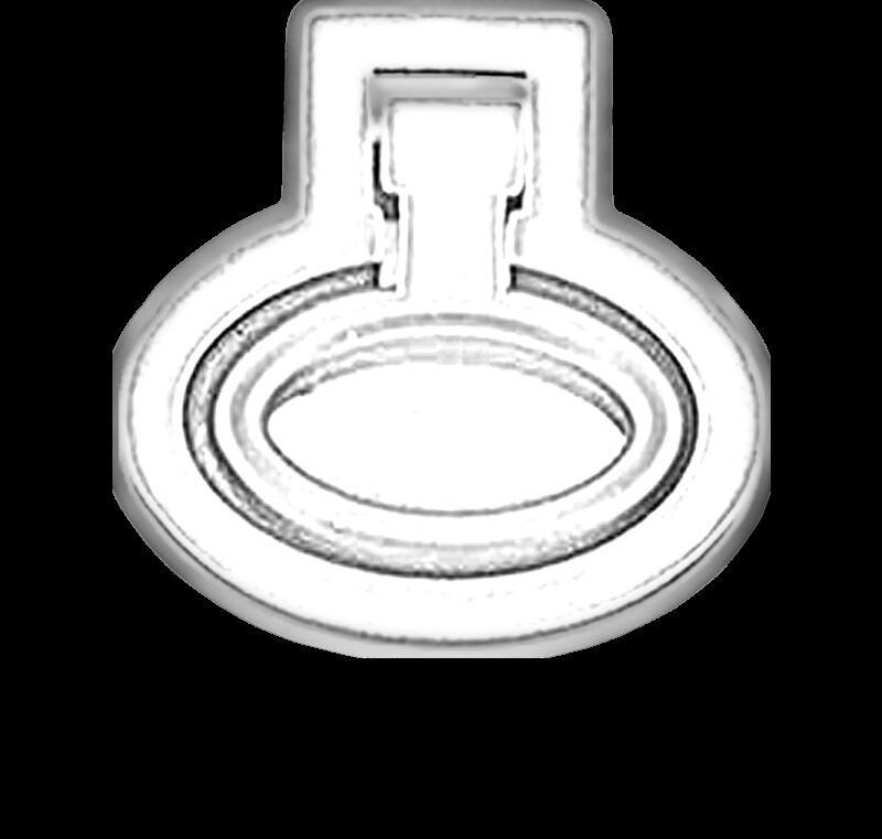 3708 Small Town Collection Bronze 49mm Inset Swivel Ring Drop Pull