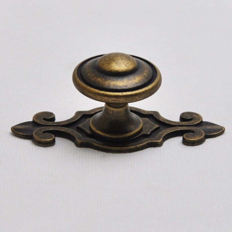 3790 Small Town Collection Bronze 30mm Fluted Round Mushroom Knob