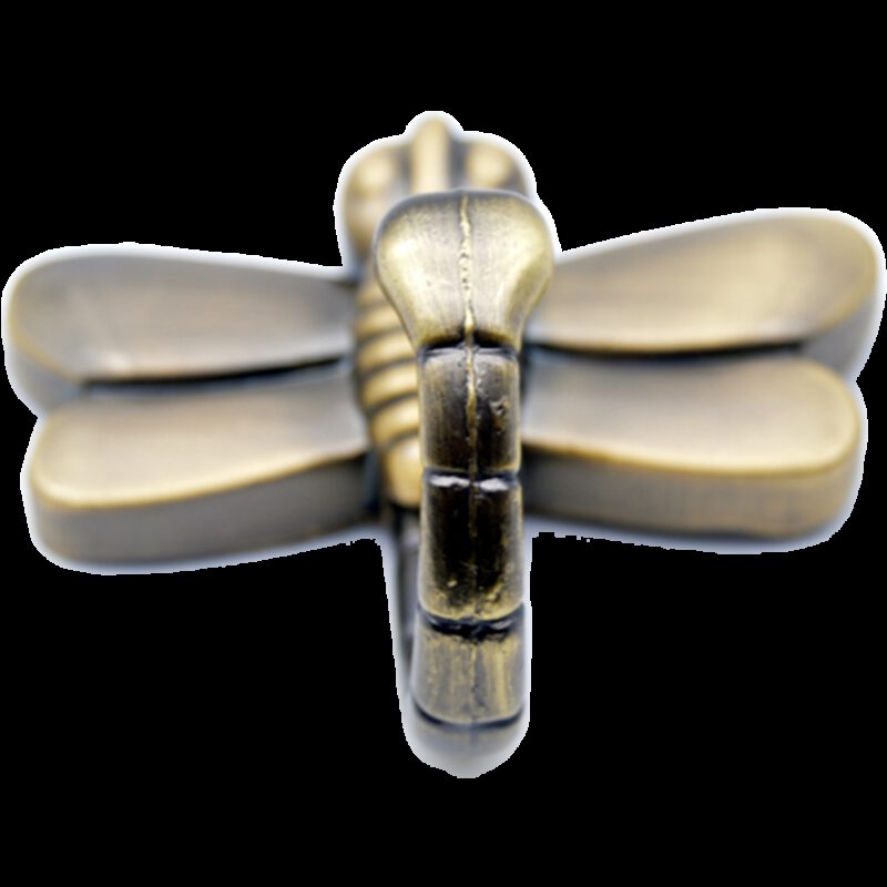 4205 Mazari Dragonfly Antique Brass 60mm Single Prong Coat Hook