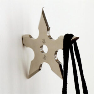 Ninja Shuriken Throwing Star Decorative 102mm Coat Hook Byw Nch 102 Ss Ch Customer5