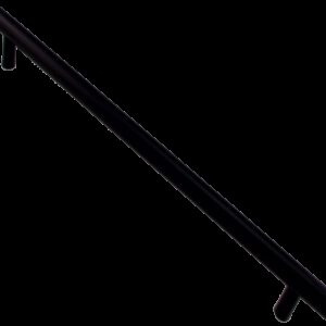 4361 T Bar Rail And Post Matte Black 384mm Aluminium Handle