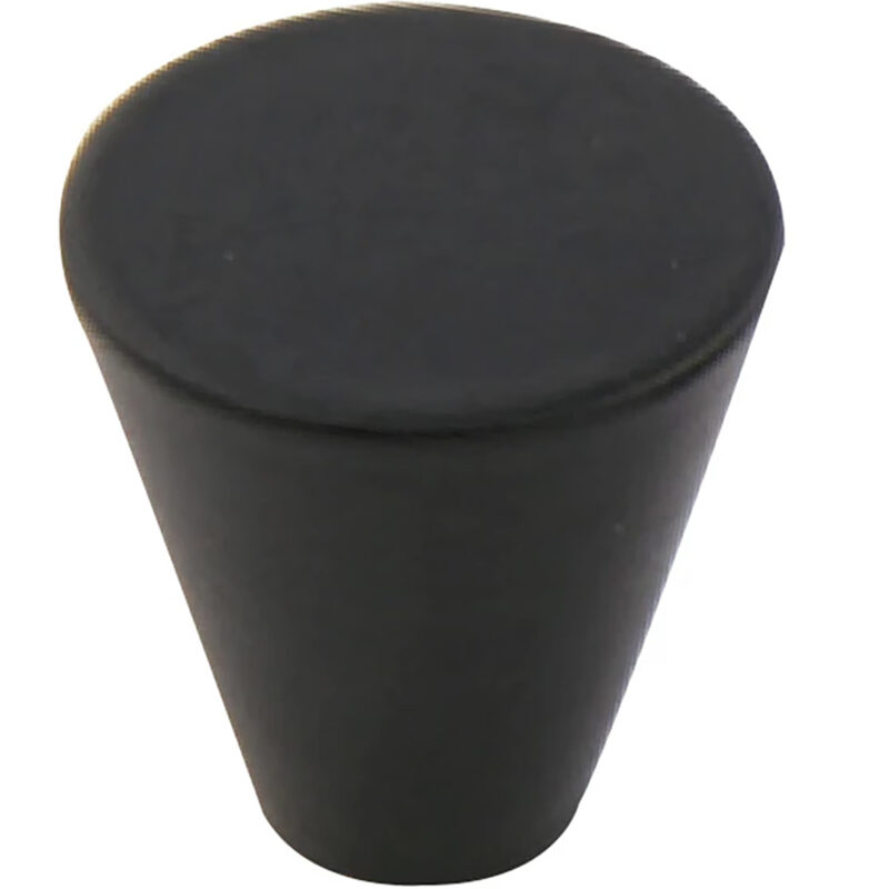 Furnware Dorset Evora Black 19mm Cone Knob Dst Dc1219 Bl