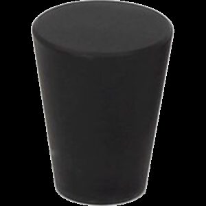 5079 Zen Pure Black 20mm Large Cone Solid Brass Knob