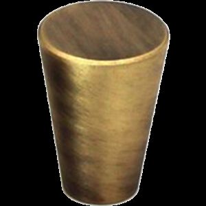 5082 Zen Antique Bronze 17mm Fine Cone Solid Brass Knob