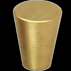 5094 Zen Brushed Gold 17mm Fine Cone Solid Brass Knob