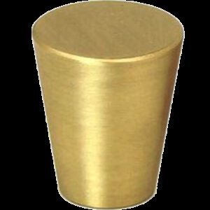 5099 Zen Brushed Gold 20mm Large Cone Solid Brass Knob