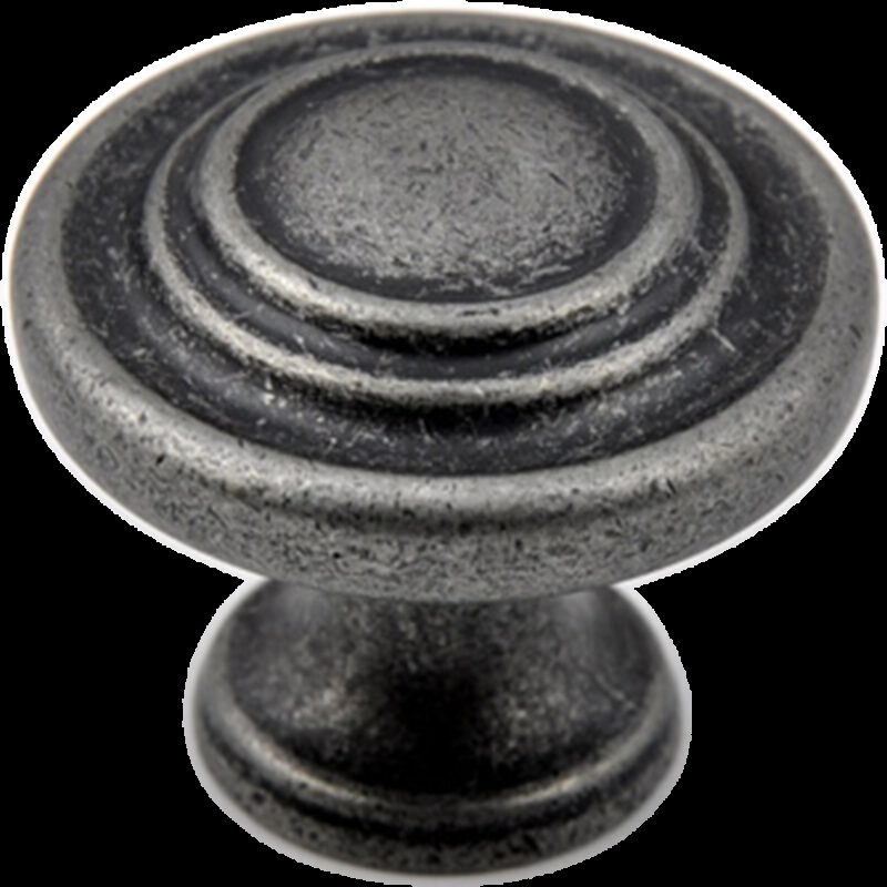 5173 Small Town Collection Pewter 33mm Contentric Fluted Round Knob