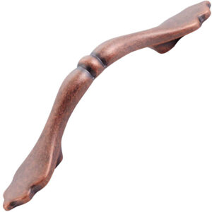 Furnware Dorset Florencia Shaker Antique Copper 76mm Bow Handle Dst Ctrp Ac